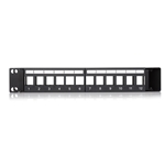 Cable Matters 24-Port Keystone Jack Blank 19&rdquo; Angled Patch Panel