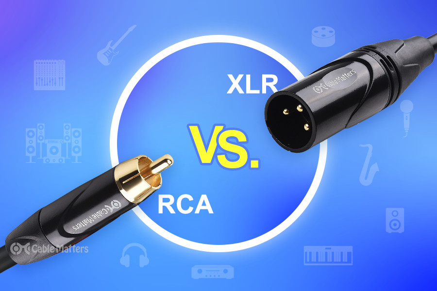 XLR Female Two RCA Male Plugs 1 FT at Cables N More