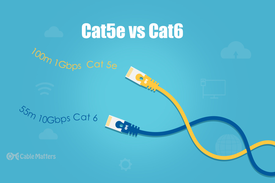 Cuál es la diferencia entre CAT5e y CAT6?