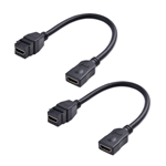 Cable Matters 2-Pack HDMI Keystone Jack Pigtail Cable - 8 Inches