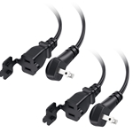 Cable Matters 2-Pack, 2-Prong Power Extension Cord