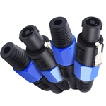 Cable Matters 4-Pack, 4 Pole Connector for Speaker Cable