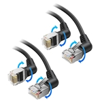 2-Pack, Cat 8 U/FTP RJ45 Patch Cable with Rotatable RJ45 Connectors