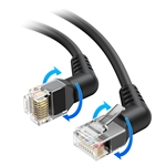 Cat 6 RJ45 Patch Cable with Rotatable RJ45 Connectors