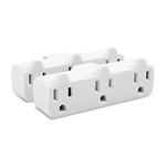 Cable Matters 2-Pack 3-Outlet Grounded Wall Tap Strip