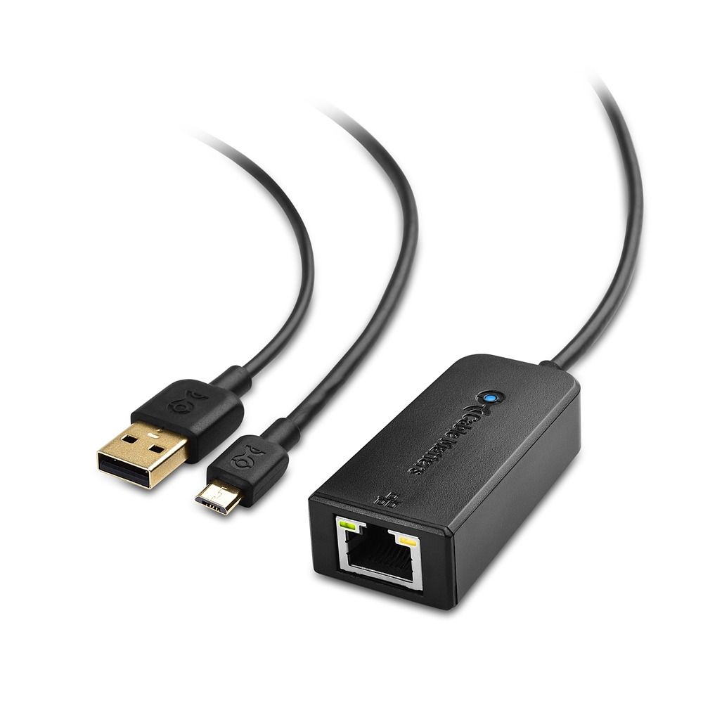 Fire TV Cube has a Micro USB port for an Ethernet Adapter