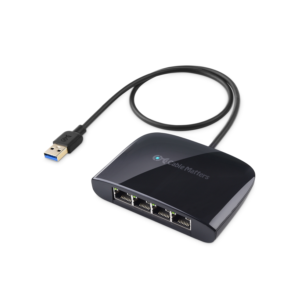 Cable Matters Adaptador USB-C a Gigabit Ethernet con Carga de 100 W - hasta  480 Mbps
