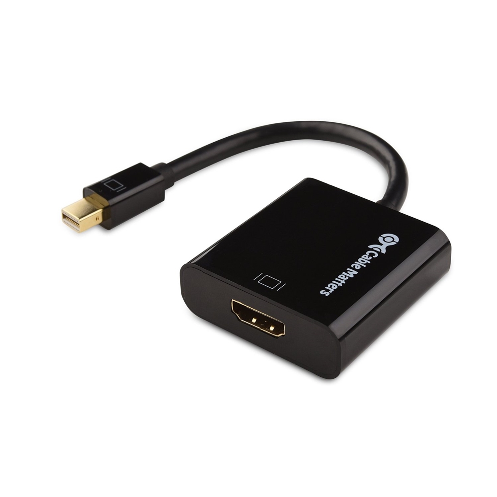 Cable Matters Active Mini DisplayPort to HDMI Adapter Supporting 4K Resolution & Eyefinity Technology