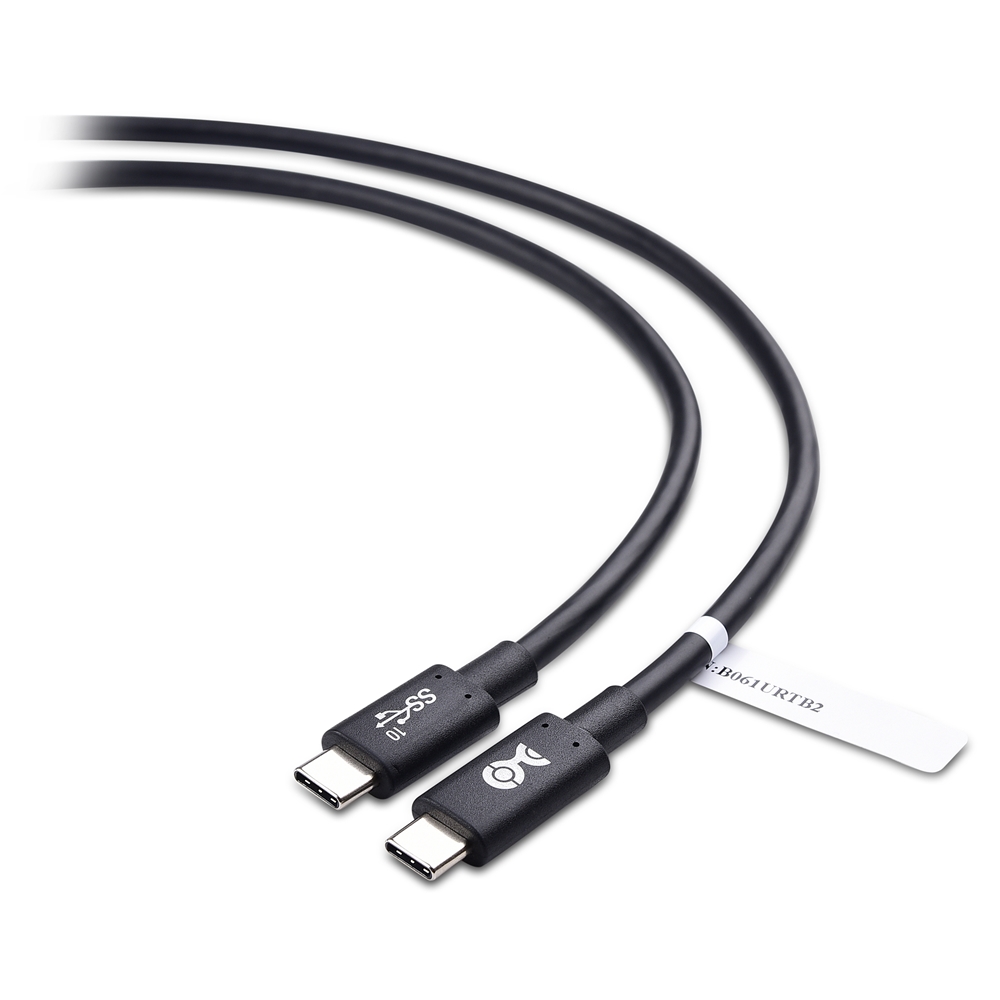  Cable Matters Cable de monitor USB C a USB C de 10 Gbps de 3  pies con 4K 120Hz y 8K 30Hz, entrega de energía de 100 W, cable de video