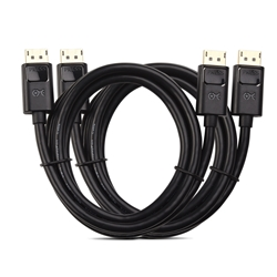 Cable Matters 2-Pack DisplayPort Cable 6 Feet - 4K Ready