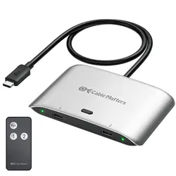 Cable Matters 20 Gbps USB-C Switch for Sharing a USB-C / Thunderbolt 4 Monitor or Thunderbolt 4 Docking Station