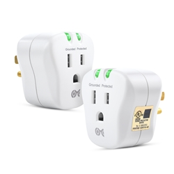 Cable Matters 2-Pack, Single Outlet Surge Protector - 540J