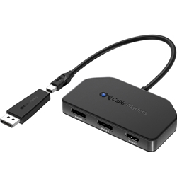 Cable Matters Mini DisplayPort 1.4 Triple Video Hub