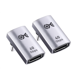 Cable Matters 2-Pack, 40Gbps USB-C Right Angle Adapter