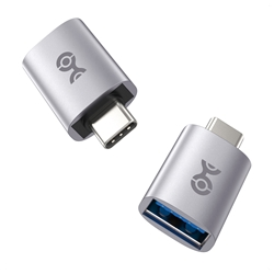 2-Pack, 10Gbps USB-C Male to USB-A Female Adapter