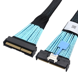 MCIO x16 124 Pin Cable - 2.8 ft/0.85m