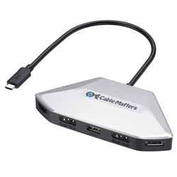 USB-C® MST Adapter with Combo Video Ports