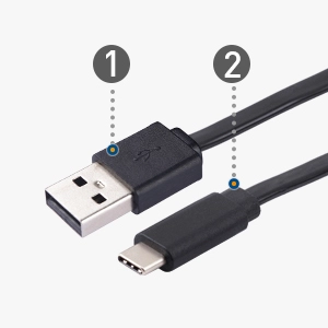 Cable Matters 2-Pack Retractable USB-C Charging Cable