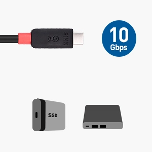 Active USB 3.1 Gen 2 Cable with 4K Video, 10 Gbps Data Transfer and 60W Power Delivery