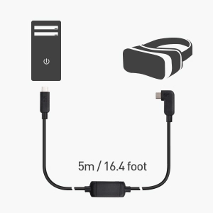   Cable Matters Active USB-C Cable for Oculus Quest 2 VR Headset in Black