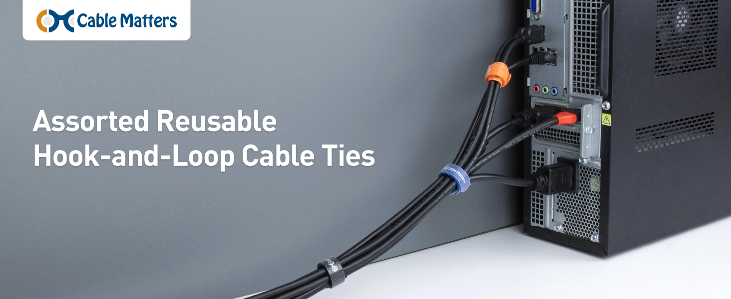 Hook-and-Loop Reusable Cable Ties