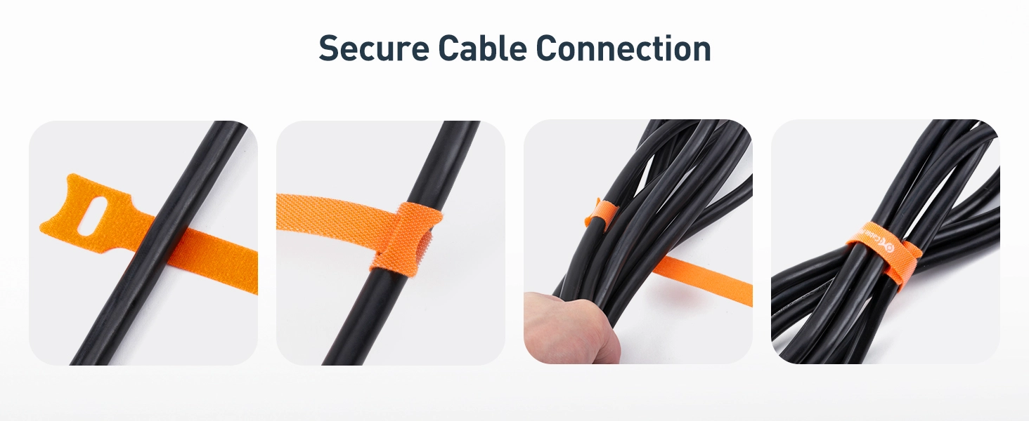 Hook-and-Loop Reusable Cable Ties