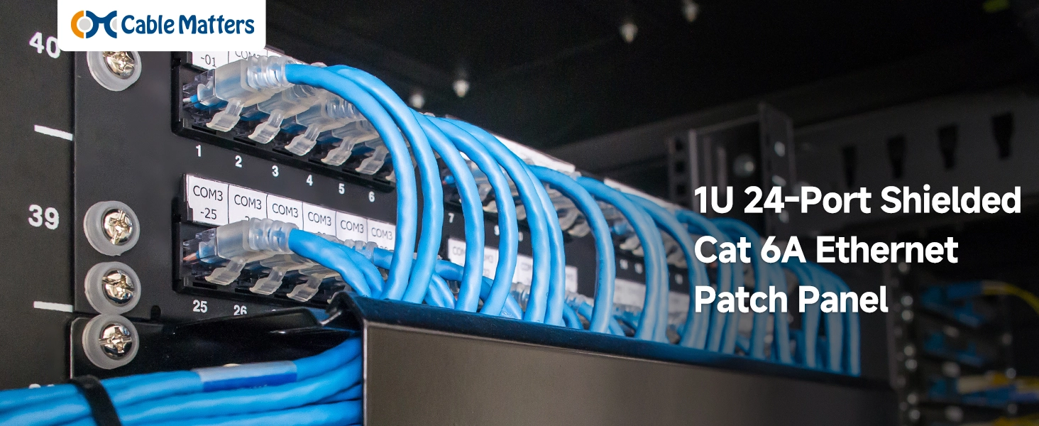 Cat6A Ethernet Patch Panel