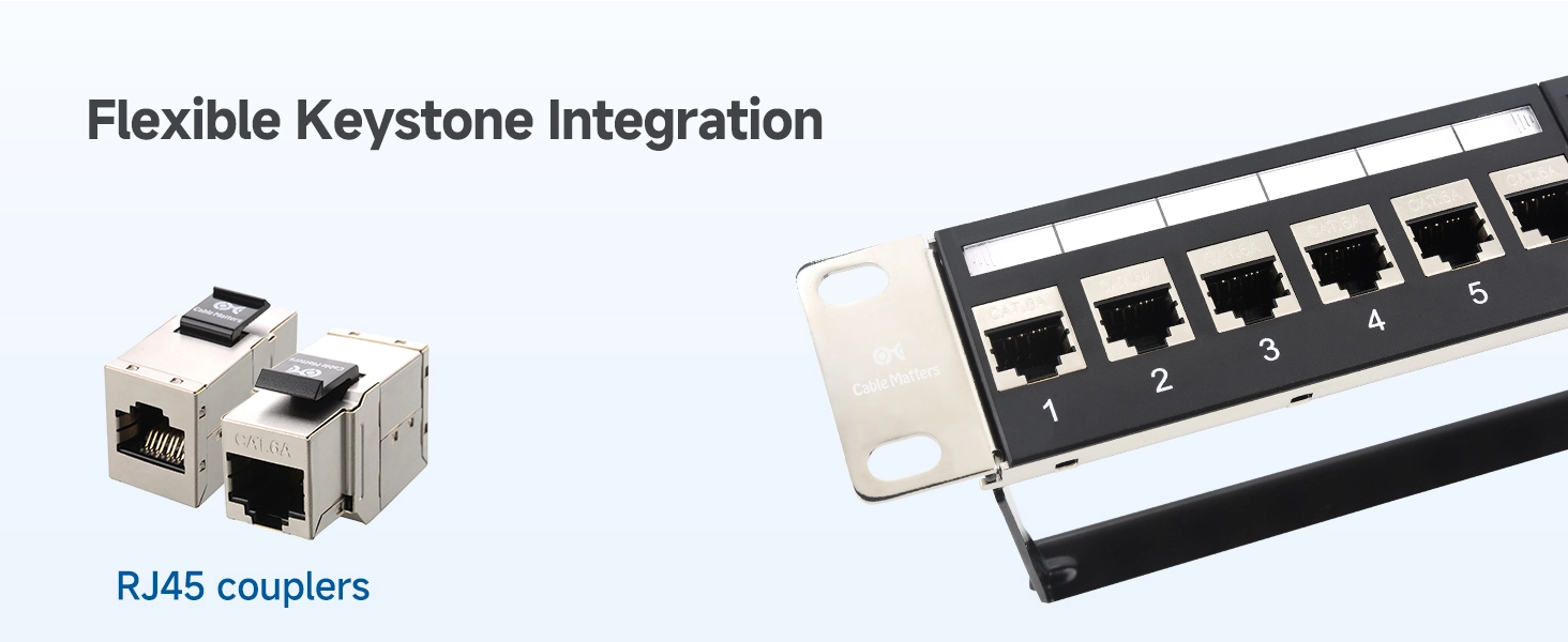 Cat6A Ethernet Patch Panel