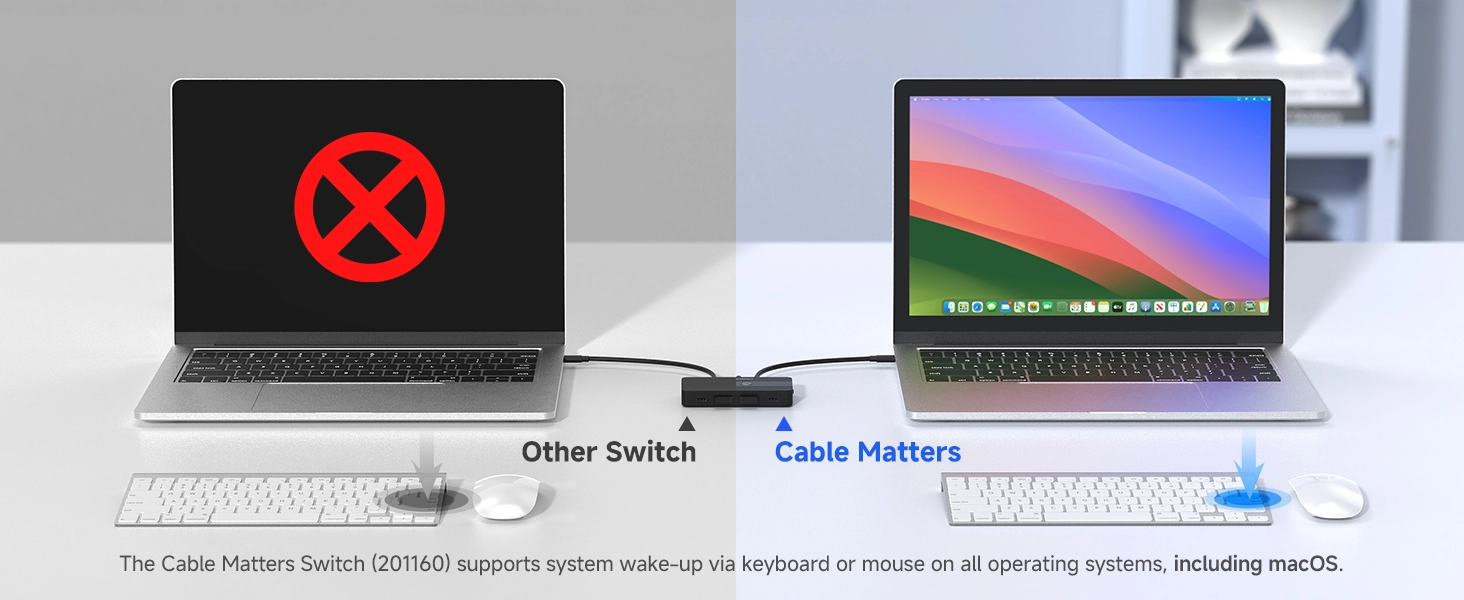 USB C switch with remote control for sharing USB-A and USB-C peripherals