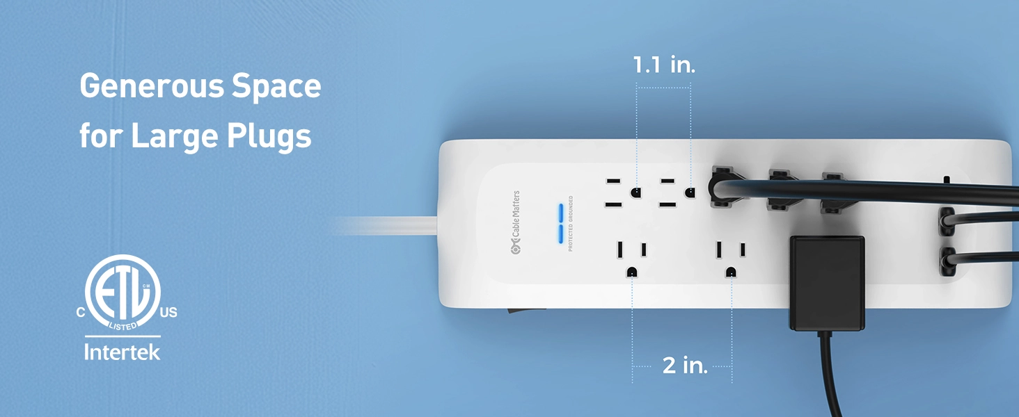 8-Outlet Surge Protector Power Strip