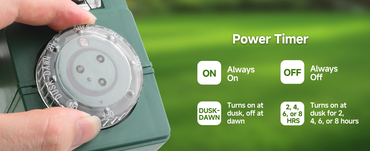 6-Outlet Outdoor Power Stake Timer