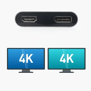 8K and Dual 4K Video USB-C to HDMI Adapter