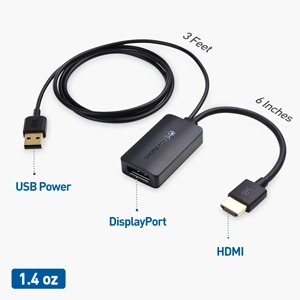 Adaptador DisplayPort a HDMI 4K Gravity
