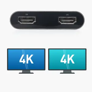 8K and Dual 4K Video USB-C to HDMI Adapter