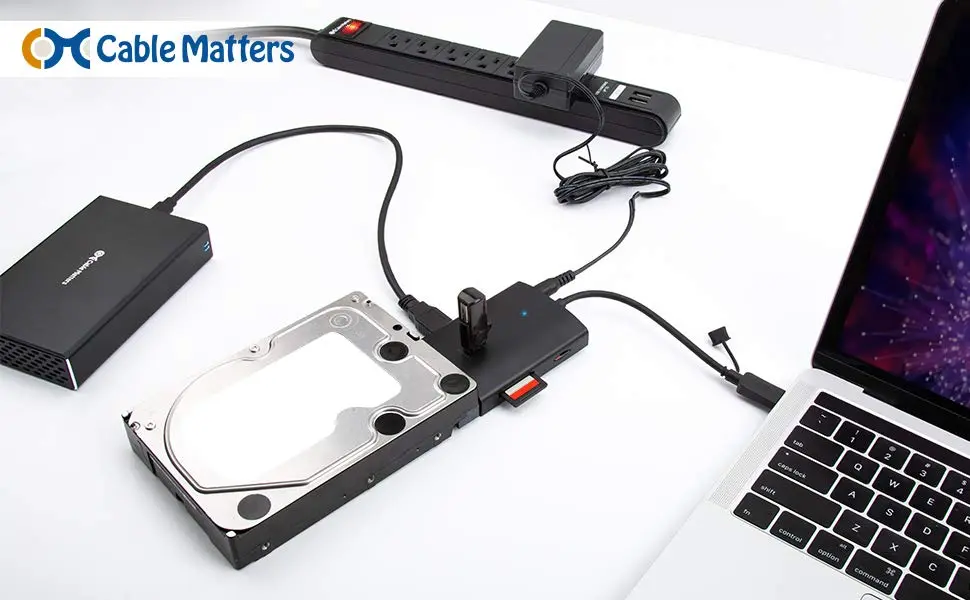 Cable Matters Premium Aluminum 10Gbps Gen 2 USB C Hard Drive Enclosure for  2.5 SSD/HDD