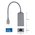 Cable Matters USB C to Gigabit Ethernet Adapter (Works With Chromebook Certified).