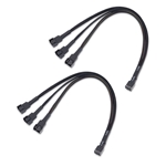 Cable Matters 2-Pack 4 Pin PWM 3 Fan Splitter Cable – 12 Inches