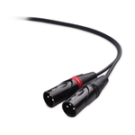 Cable Matters Dual RCA to XLR Unbalanced Interconnect Cable / 2 RCA to XLR Male Cable