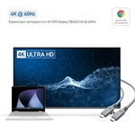 Cable Matters USB-IF Certified USB 3.1 Gen 2 USB C to USB C Cable (Works With Chromebook Certified) with 10 Gbps, 4K Video and 60W Power Delivery 1 Meter