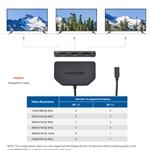 Cable Matters USB-C® to MST Hub with Triple DisplayPort™ & PD
