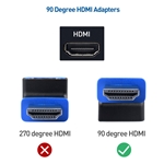 Cable Matters 2-Pack 90 Degree Angled M/F 8K HDMI Adapters