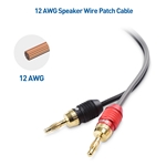 Cable Matters 12 AWG Speaker Cable with Banana Plug Connectors