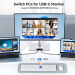 Cable Matters 20 Gbps USB-C Switch for Sharing a USB-C / Thunderbolt 4 Monitor or Thunderbolt 4 Docking Station