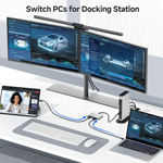 Cable Matters 20 Gbps USB-C Switch for Sharing a USB-C / Thunderbolt 4 Monitor or Thunderbolt 4 Docking Station