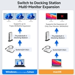 Cable Matters 20 Gbps USB-C Switch for Sharing a USB-C / Thunderbolt 4 Monitor or Thunderbolt 4 Docking Station