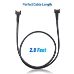 Cable Matters MCIO x4 38 Pin Cable - 2.8 ft/0.85m