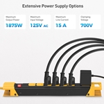 Cable Matters 2-Pack, 7-Outlet Industrial Power Strip