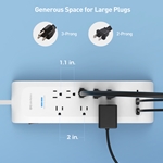 Cable Matters 8-Outlet Power Strip with USB Charging