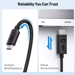 Cable Matters USB-C to 8K HDMI® Cable Support 4K@240Hz and 8K@60Hz, HDR - Thunderbolt 4, Thunderbolt 5, USB 4 Compatible with MacBook Pro, XPS