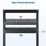 Cable Matters 2-Pack, 1U Rach Mount Brush Panel